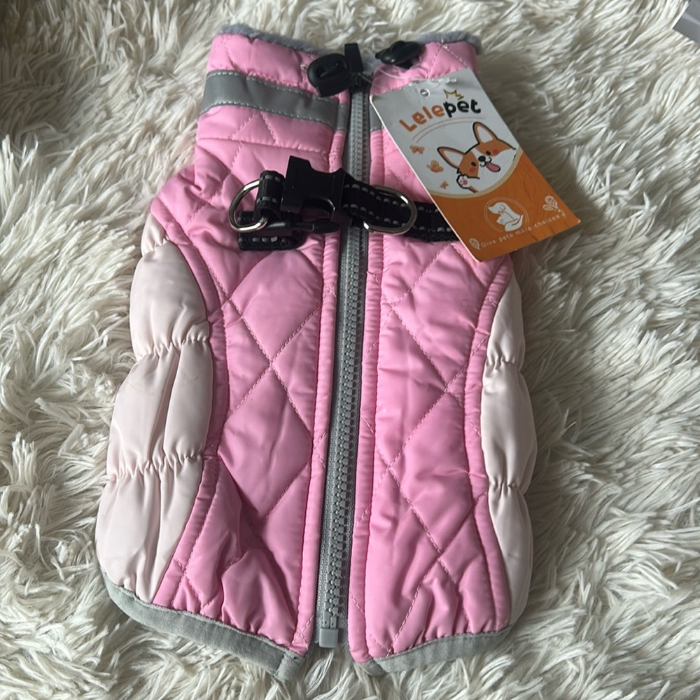 NWT! Lelepet Warm Dog Winter Coat Dog Cold‎ Weather Windproof Fleece Lined XS